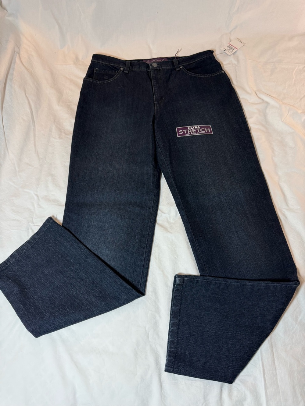 Gloria Vanderbilt Dark Wash Straight Leg Jeans size 10 NWT